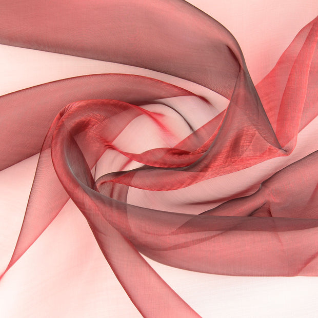 Organza fabric Bordeaux 