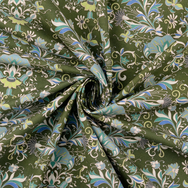 Cretonne fabric Forest Green 