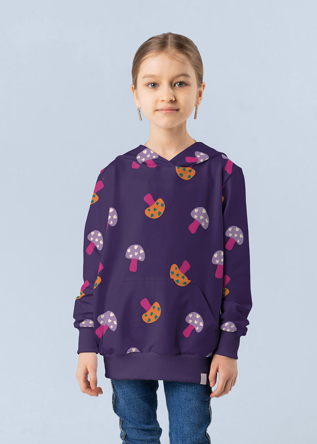 French Terry fabrik Pilze Violett
