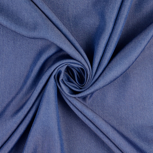 TENCEL™ Lyocell Twill fabrik Indigoblau vorgewaschen 