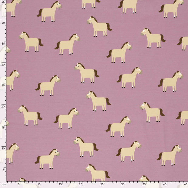  fabric Horses Pink