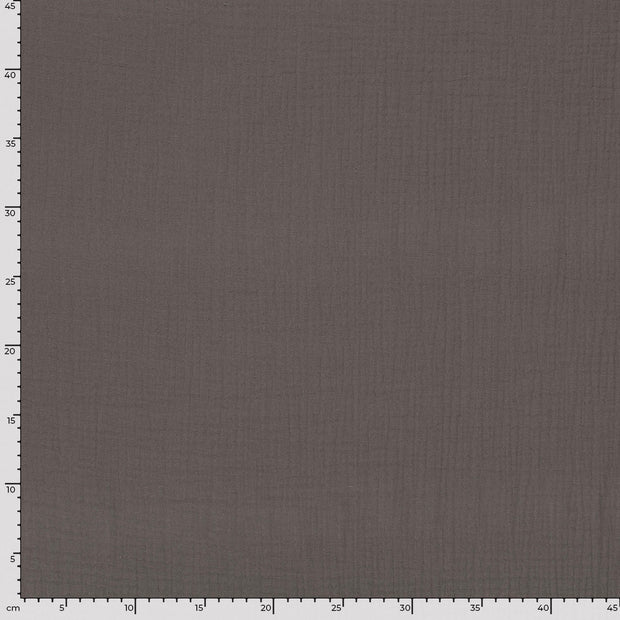Musselin fabrik Uni Braun-Taupe
