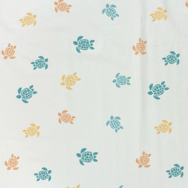 Jersey de Coton tissu Blanc cassé doux 