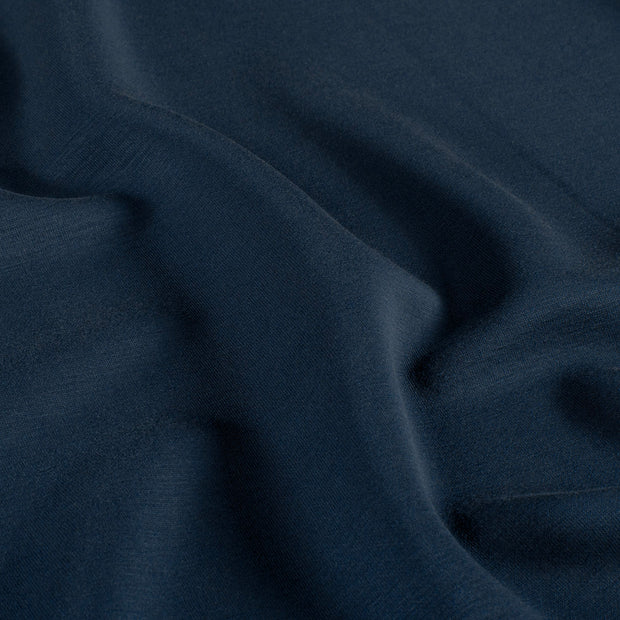 Interlock tissu Unicolore Bleu Marine