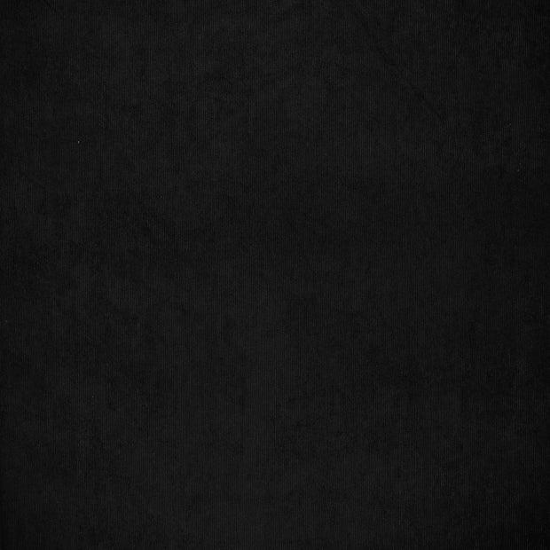 Babycord Stretch 21w fabric Black matte 