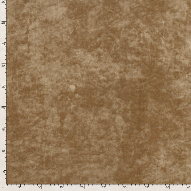 Velvet fabric Unicolour Camel