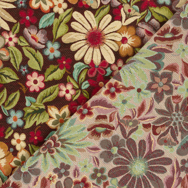 Gobelin stof Bloemen jacquard 