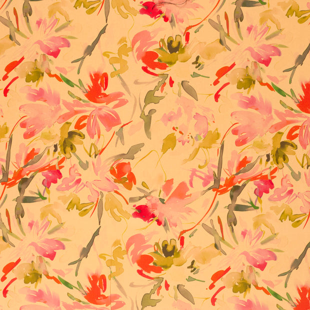 Viscose Satin fabric Salmon silk matte 