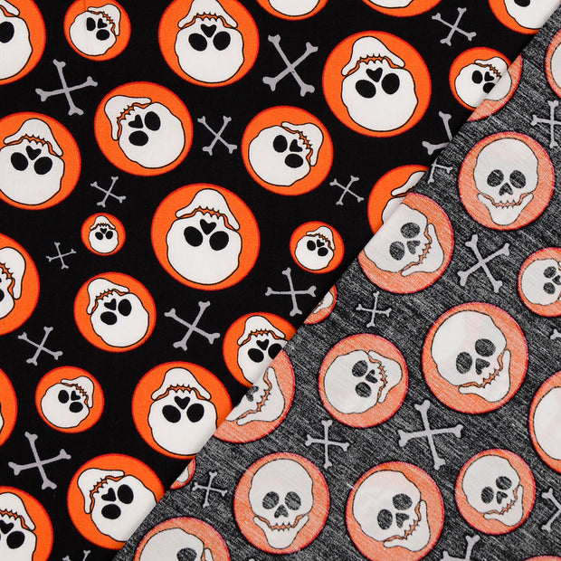  fabric Skulls printed 