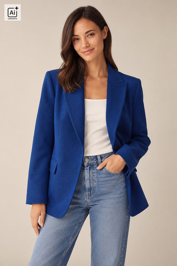 Workwear Twill fabric Unicolour Cobalt