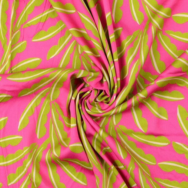 Viscose Satin fabrik Rosa 