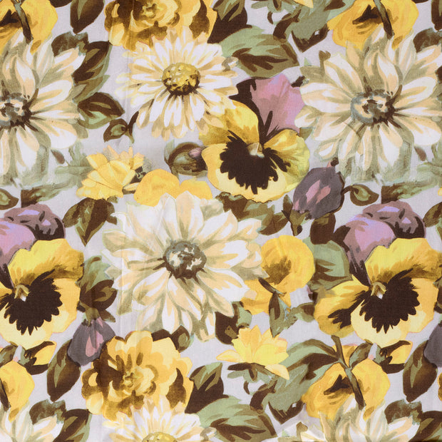 Viscose Satin fabric Light Yellow 
