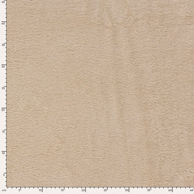 Badstof stof Effen Beige