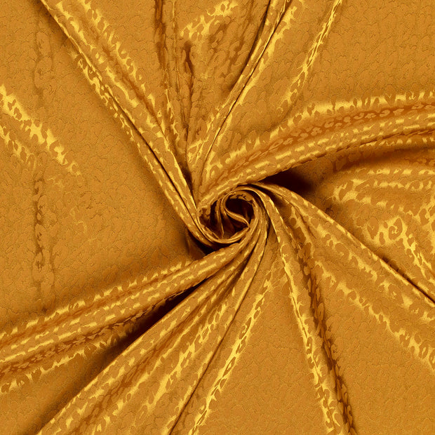 Satin Jacquard tela Ocre 