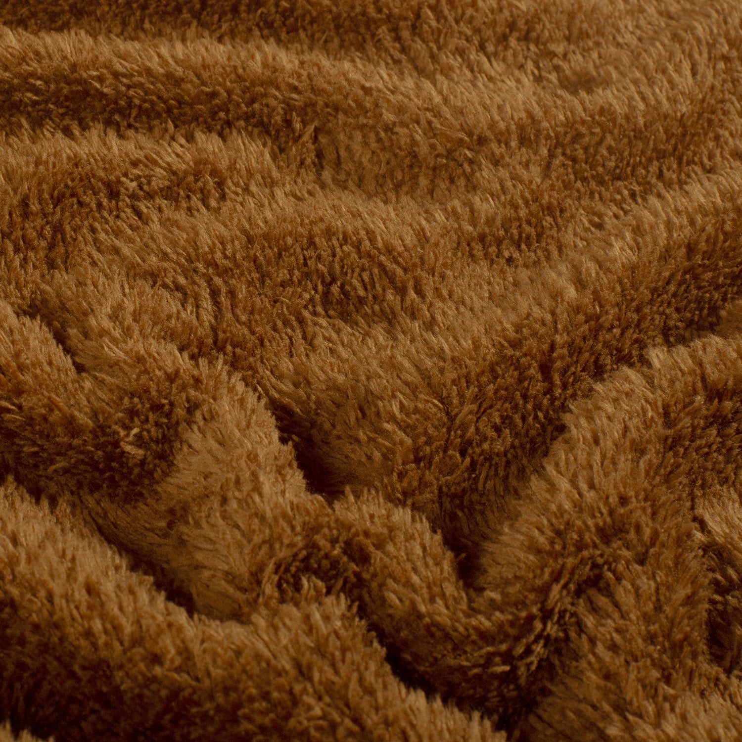 Sherpa Fleece fabric Unicolour Brown | Wholesale fabrics