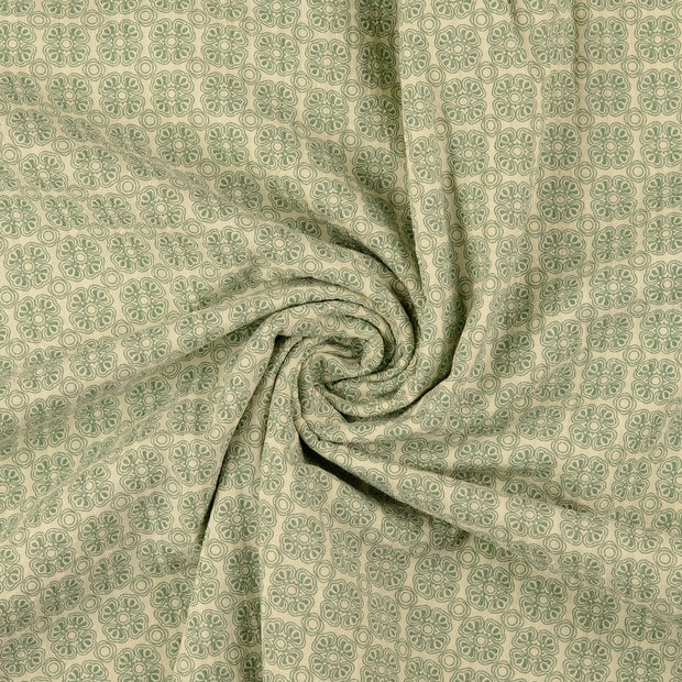 Seersucker tissu Vert Olive 