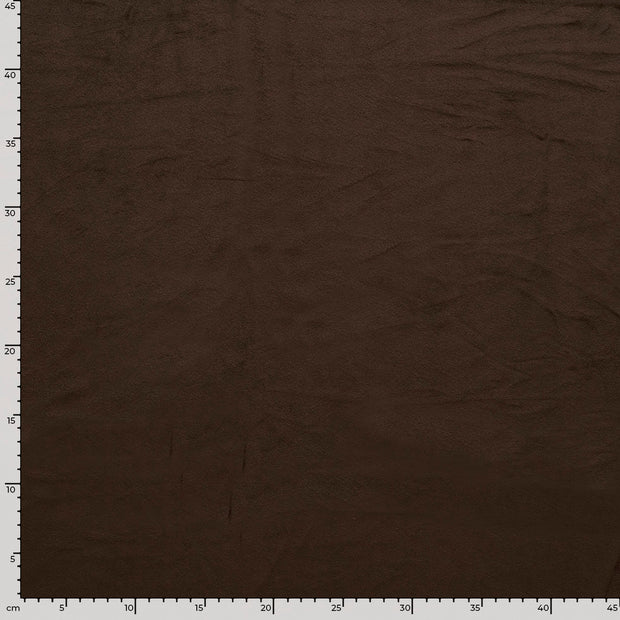 Supersoft Velvet fabrik Uni Braun