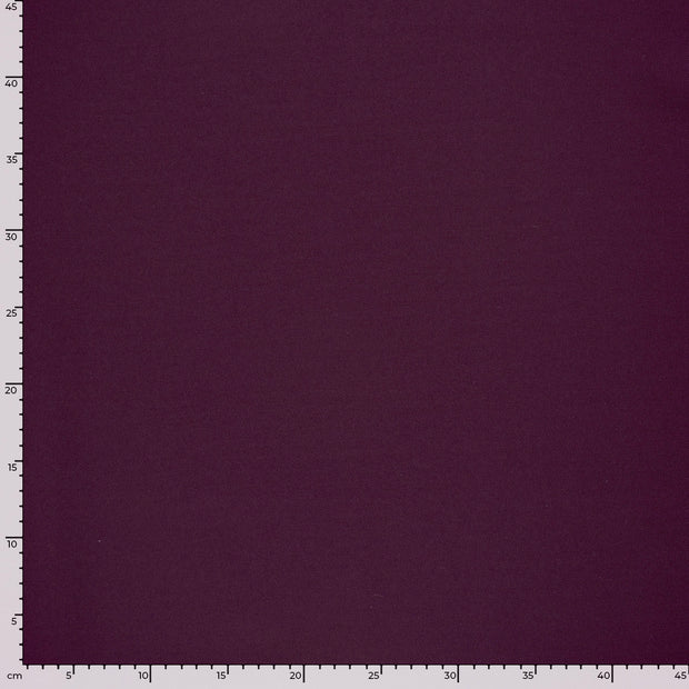 Piqué fabric Unicolour Aubergine