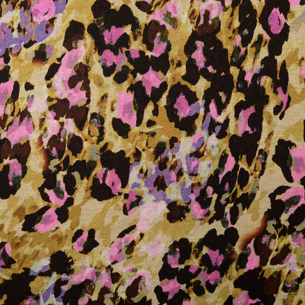 Jersey stof Abstract Roze