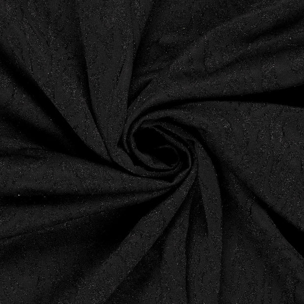 Jacquard tela Abstracto Negro