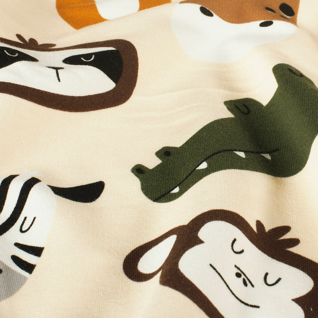 French Terry fabric Abstract Beige