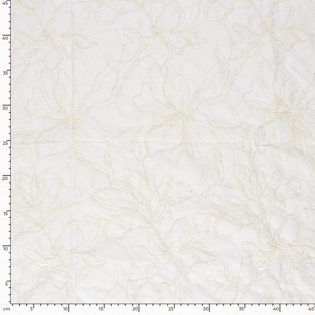  fabric Flowers Beige