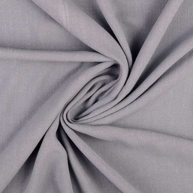 Woven Viscose Linen fabric Grey matte 