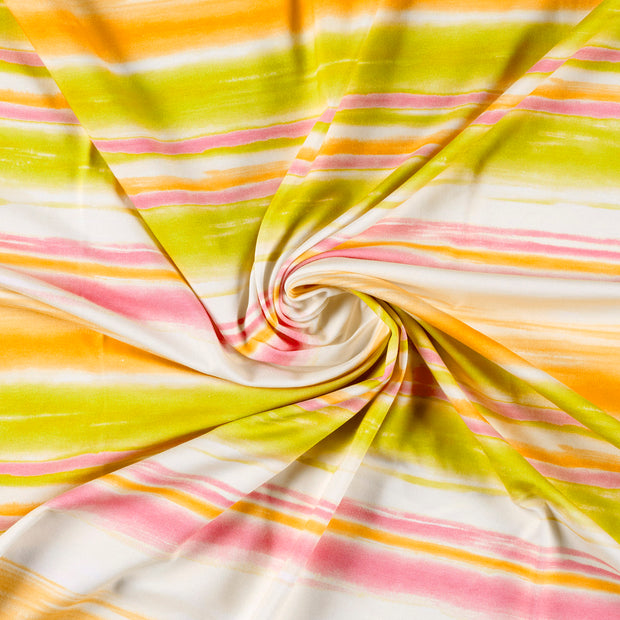 Jersey fabric Stripes Pink