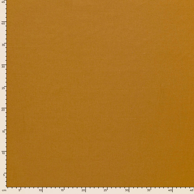 Woven Viscose Linen fabric Unicolour Oker