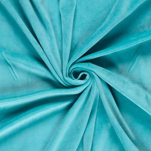 Nicky velours fabric Aqua 