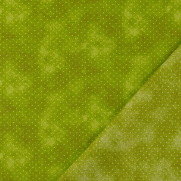 Algodón Popelina tela Verde 