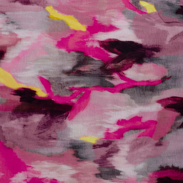 Gewebtes Viskose-Leinen fabrik Fuchsia matt 