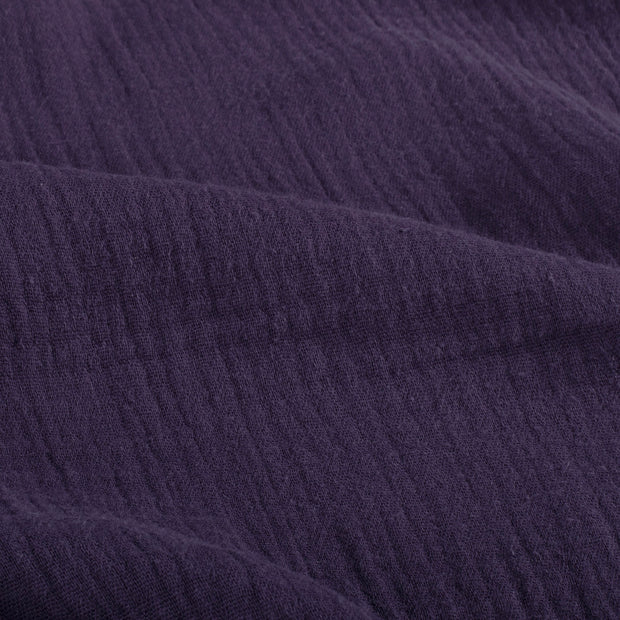 Muslin fabric Unicolour Aubergine