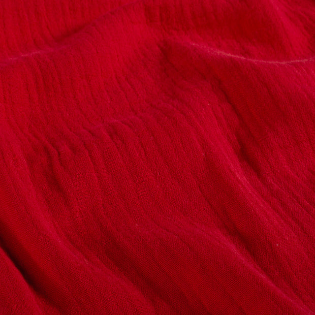 Muslin fabric Unicolour Dark Red