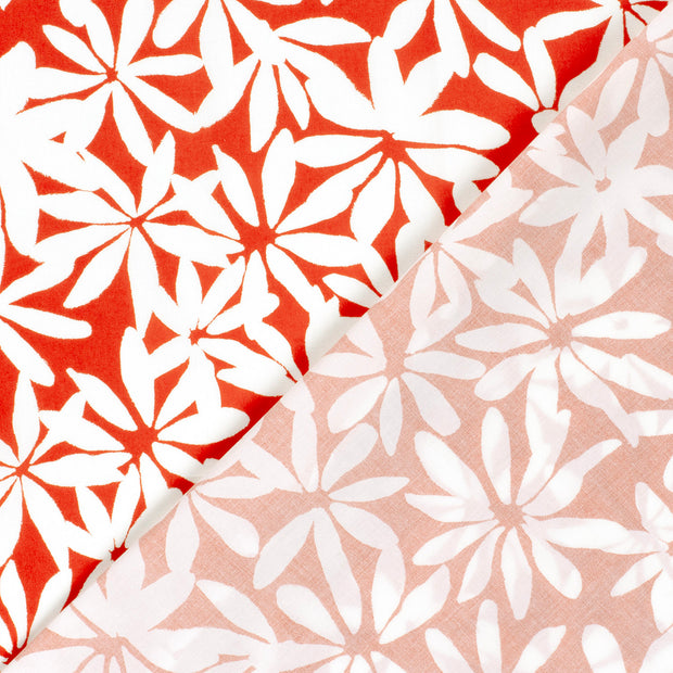 Cotton Satin fabric Flowers printed 