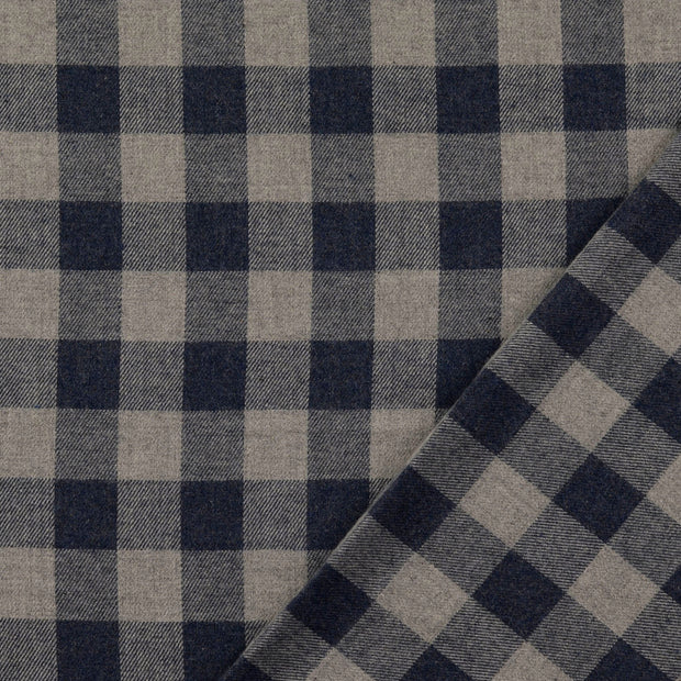  tissu Gris fil teint 