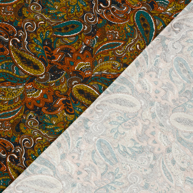 Viscose Vortex Jerséis tela Cachemira estampado 