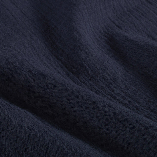Muslin fabric Unicolour Navy