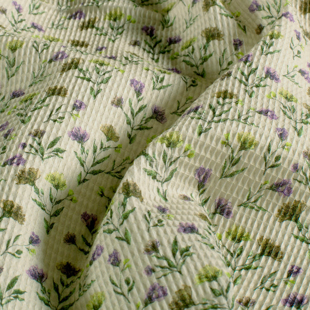 Waffle piqué fabric Mint
