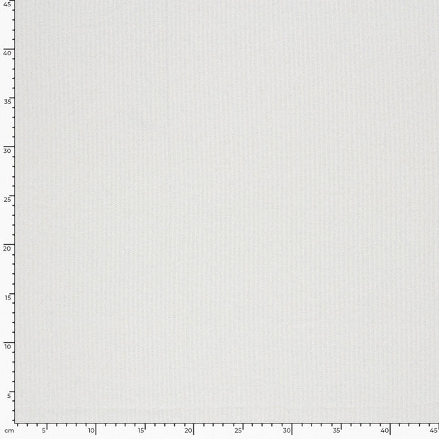 Rib Jersey tissu Unicolore Blanc cassé