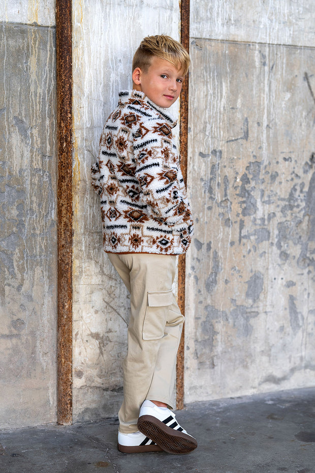 Twill Stretch tela Unicolor Beis
