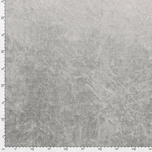 Velours fabric Unicolour Light Grey