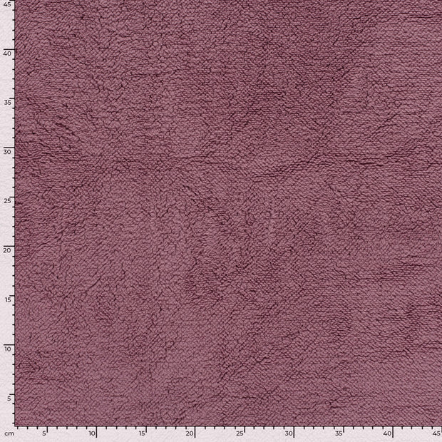 Sherpa Fleece fabrik Uni Mauve