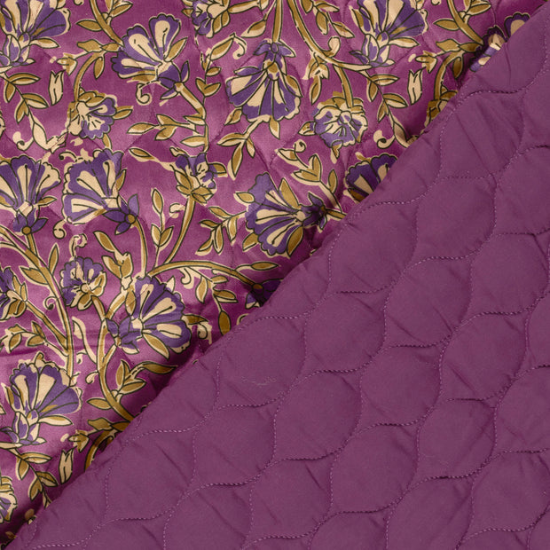 Velvet fabric Flowers printed 