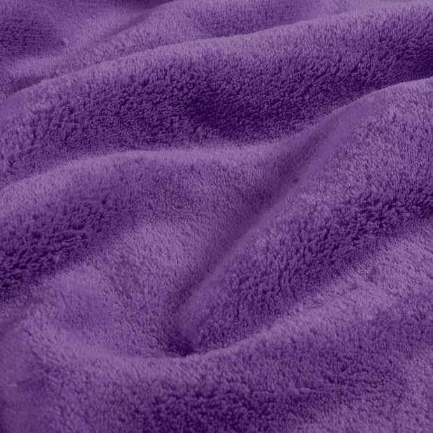 Polaire Doudou tissu Unicolore Pourpre