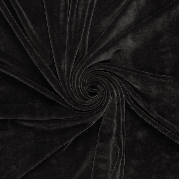 Velvet fabric Black 