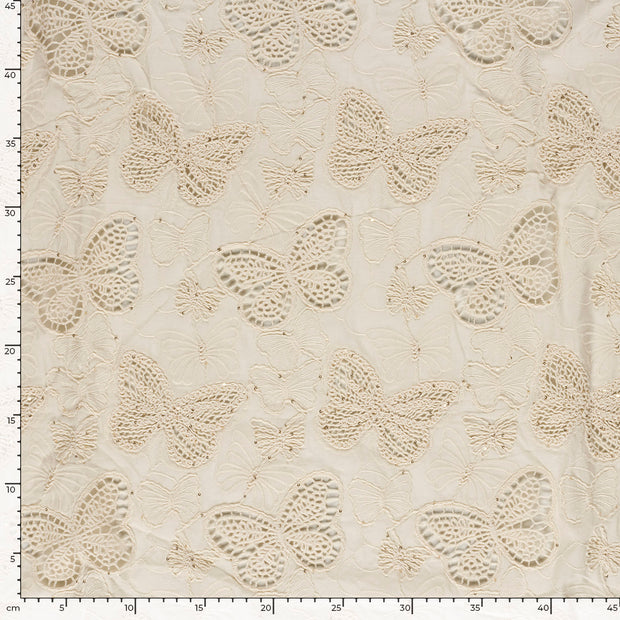  fabric Butterflies Off White