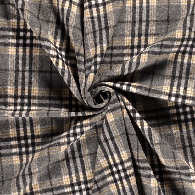 Jacquard tela Negro cepillado 