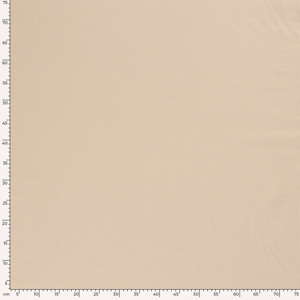 Gebreide Wafel stof Effen Beige