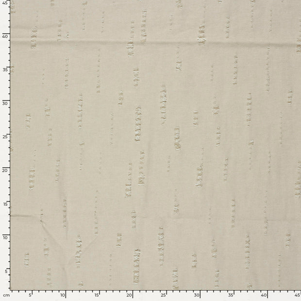 Denim stof Effen Beige